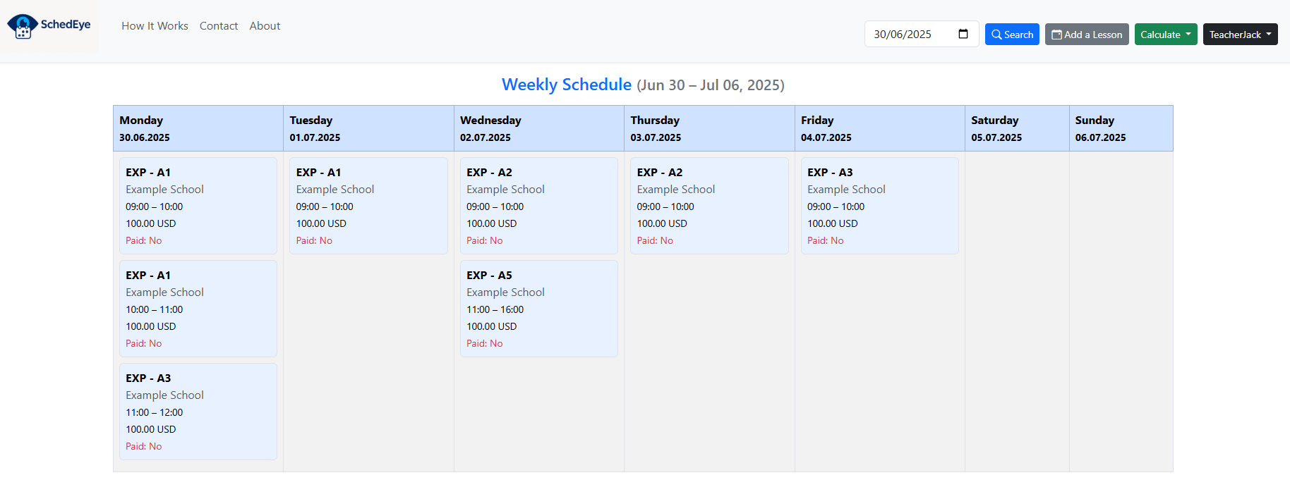 SchedEye Desktop Preview